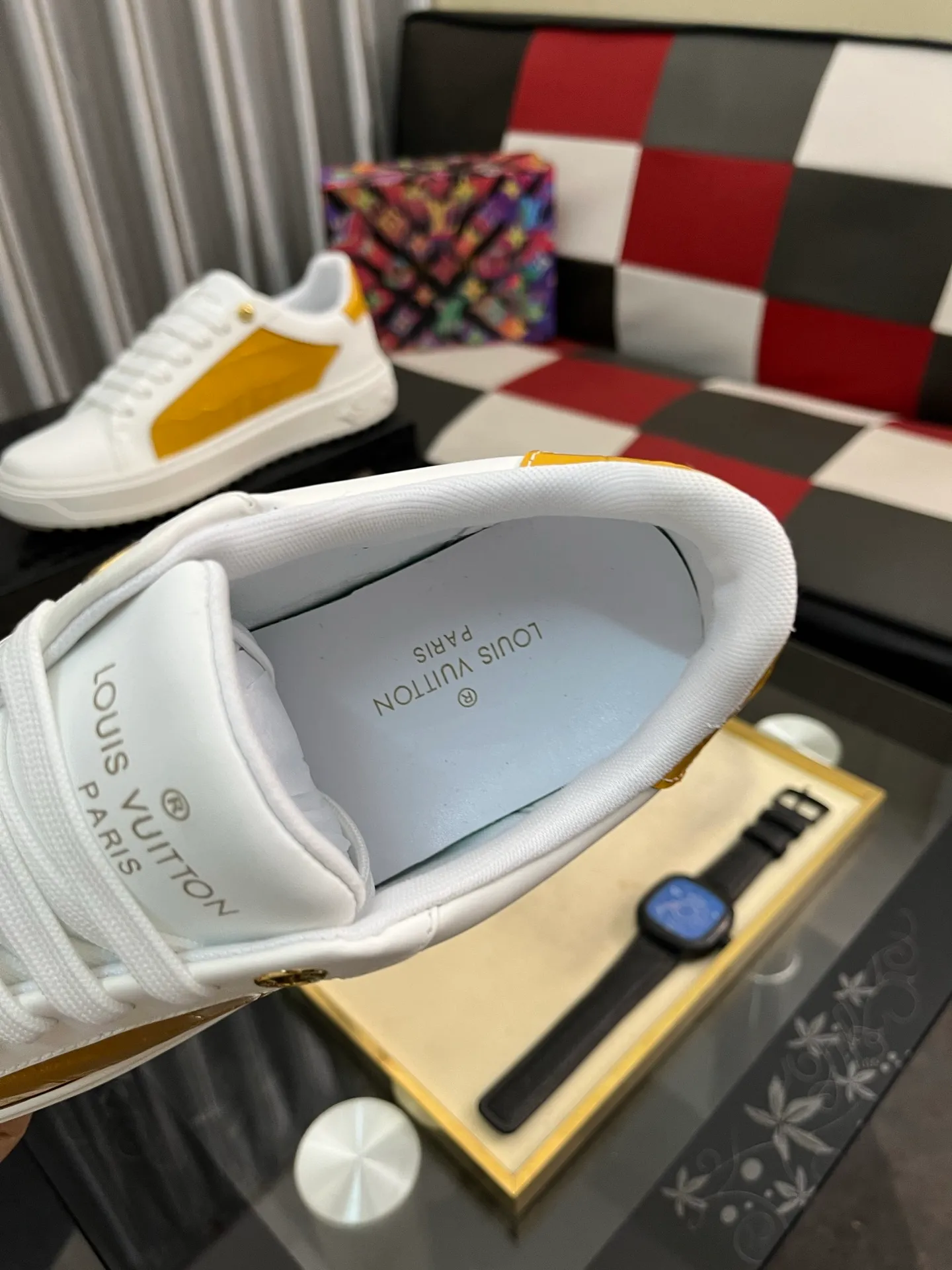 Men's shoes 💰520⌚️⌚️LV Louis Vuitton. The latest fashionable casual shoes are popular in physical stores. New spring and summer comfortable imported custom original cowhide, unique jacquard fabric element design. With sheepskin lining, Lv original bottom, [sun][sun] high-end packaging and high quality💪Details determine the quality, you can enter and leave the counter at will, welcome to compare🇮🇹Number of sizes 38-445️⃣Color options available